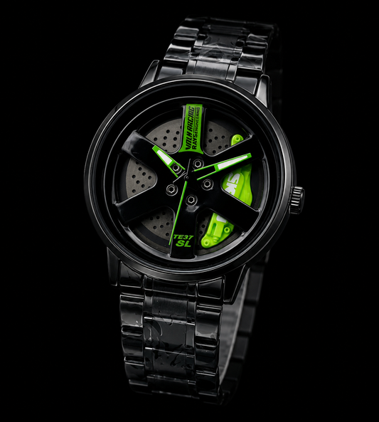 SKMEI Non-Rotating Alloy Wheel Watch – Premium Stainless Steel for Men